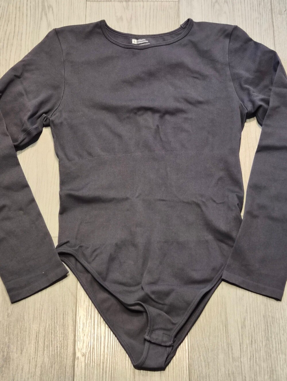 Women's Long Sleeve Black Bodysuit - Classic Fit